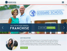 Tablet Screenshot of goddardschoolfranchise.com